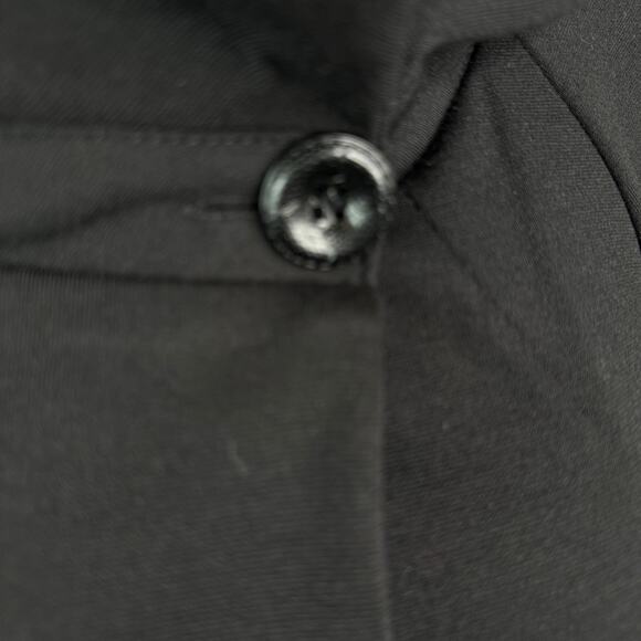 Insight New York Cowl Neck Ponte Knit Swing Coat Jacket Black Mid-Length  12 - Picture 5 of 10